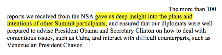 Letter excerpt in No Place to Hide